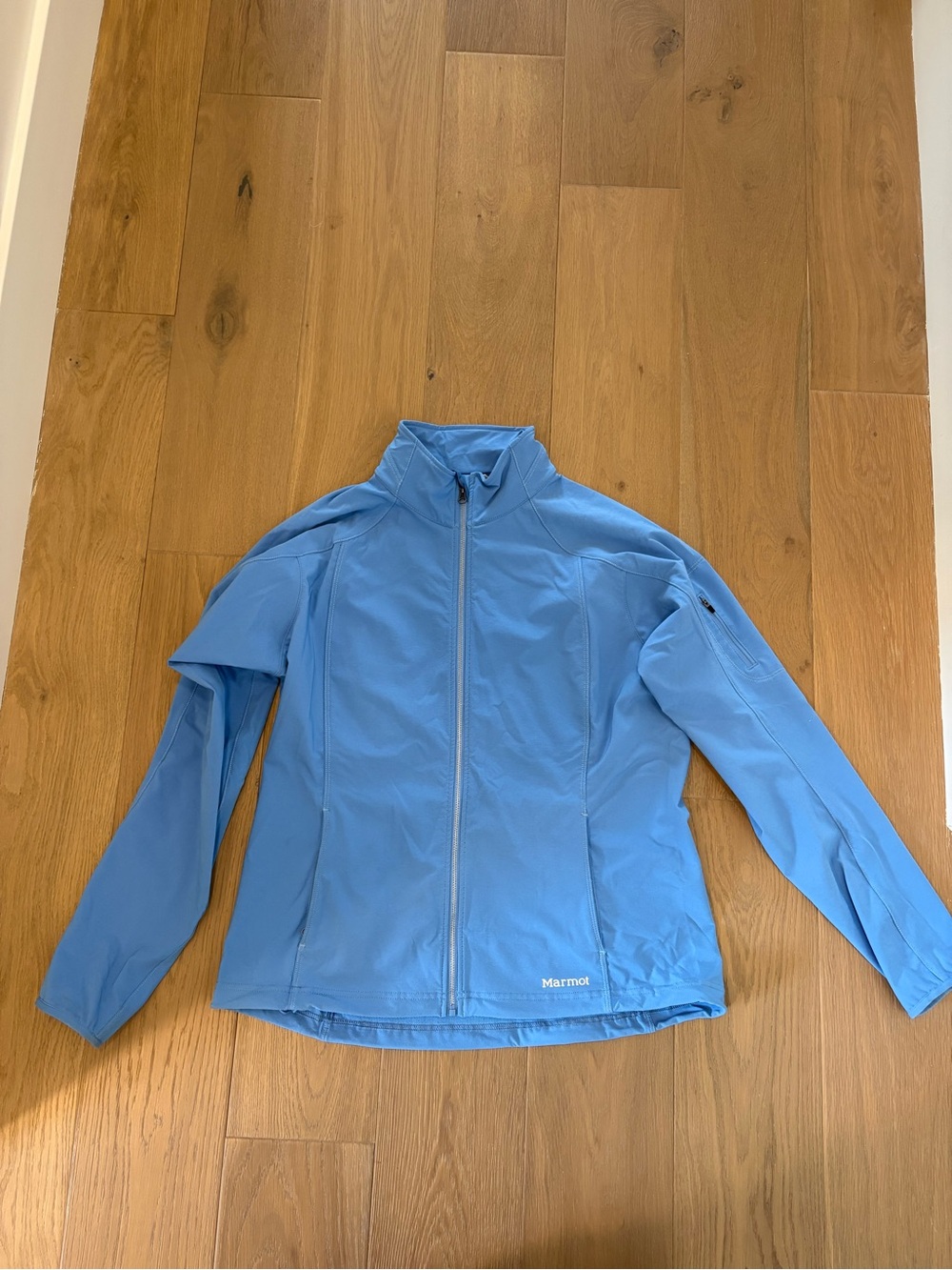 Marmot Women's Light Blue Full-Zip Softshell Jacket